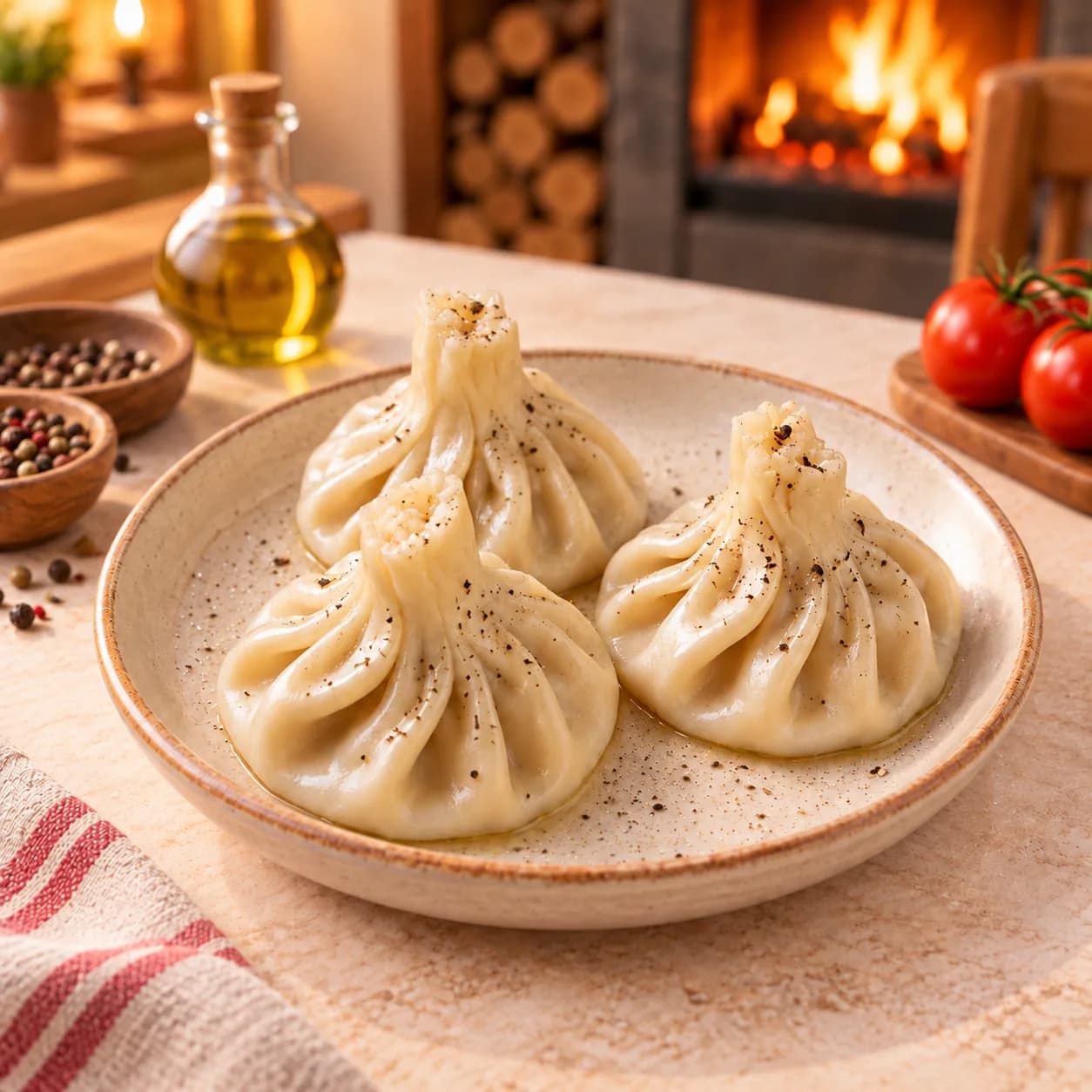 Хинкали (свинина, говядина, баранина)