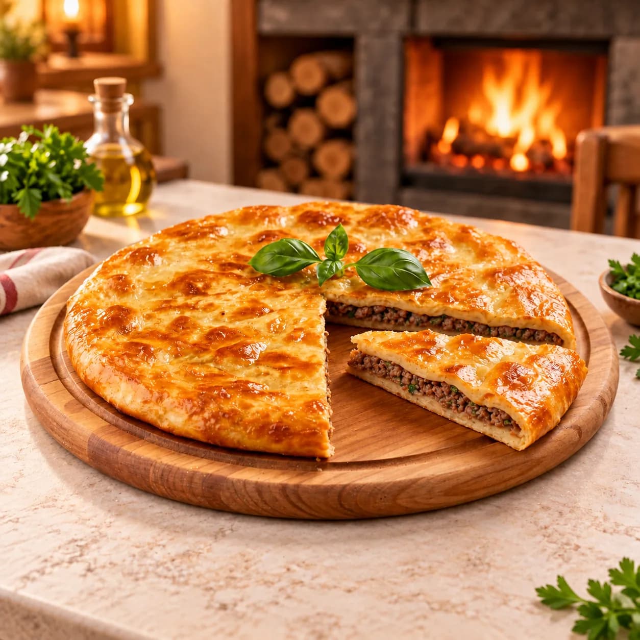 Хачапури с мясом